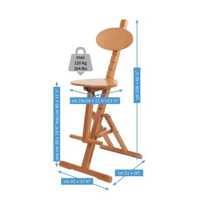 TABURETE AJUSTABLE MABEF M44