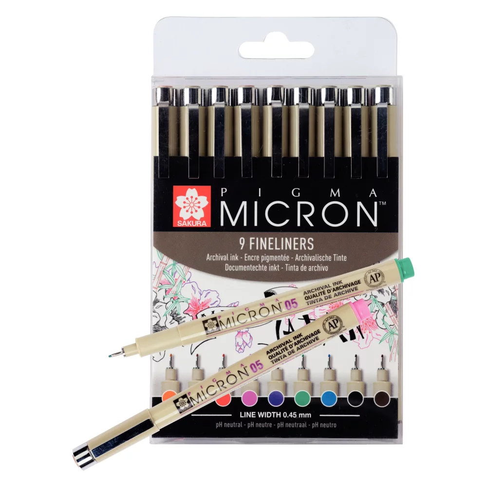 SET CALIBRADOS MICROON DE 0.5 9 COLORES BASICOS