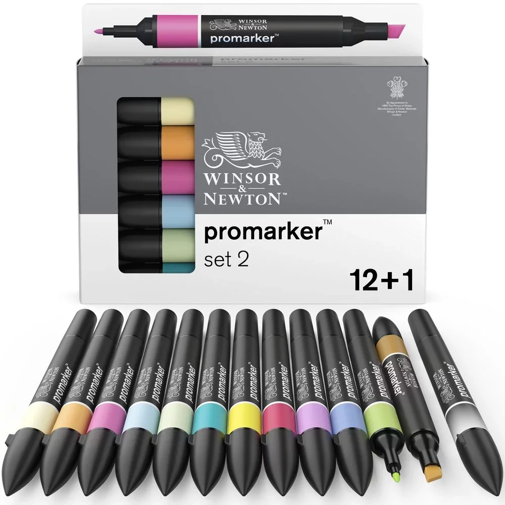 SET 12+1 ROTULADORES PROMARKER  WINSOR & NEWTON   SET 2