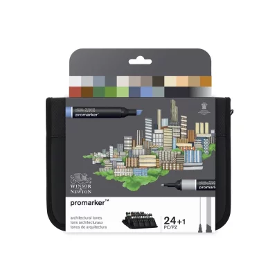 SET 24+1 PROMARKER WINSOR & NEWTON ARQUITECTURA