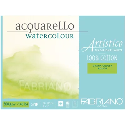 BLOC FABRIANO ARTISTICO ACUARELA 300GR 100% ALGODON