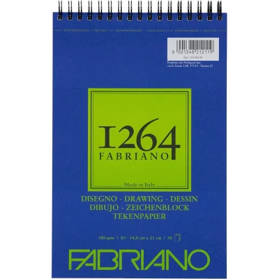 BLOC FABRIANO DRAWING 1264 180GR 50 HOJAS