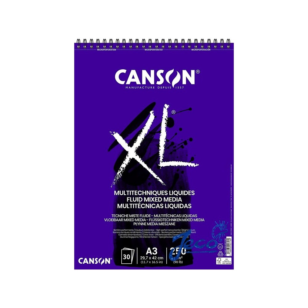 BLOC CANSON XL MIX MEDIA 300GR