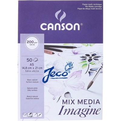 BLOC CANSON IMAGINE MIX MEDIA 200GR