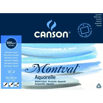 BLOC ACUARELA CANSON MONTVAL 300GR