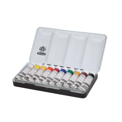 CAJA METALICA 10 TUBO GOUACHE SCHMINCKE 10 TUBOS DE 15ML