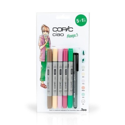 SET 5+1 ROTULADORES COPIC CIAO MANGA 3