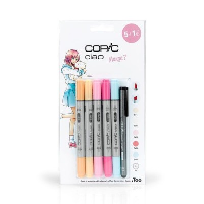 SET 5+1 ROTULADORES COPIC CIAO MANGA 7