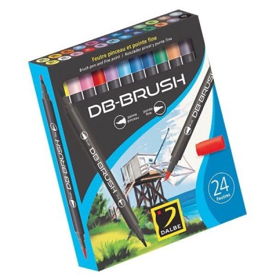 CAJA 24 ROTULADORES DB-BRUSH ACUARELA