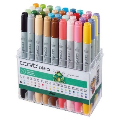 CAJA 36 ROTULADORES COPIC CIAO BRILLANTES