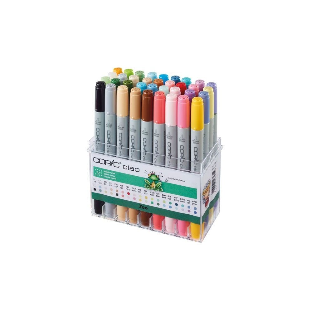 CAJA 36 ROTULADORES COPIC CIAO BRILLANTES