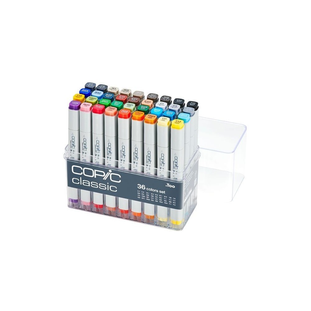 CAJA 36 ROTULADORES COPIC MARKER