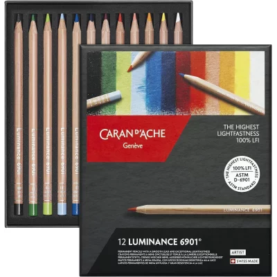 CAJAS 12 LAPICEROS DE COLOR LUMINANCE CARANDACHE