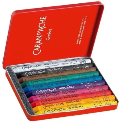 CAJA CERAS NEOCOLOR I CARANDACHE 10 COLORES