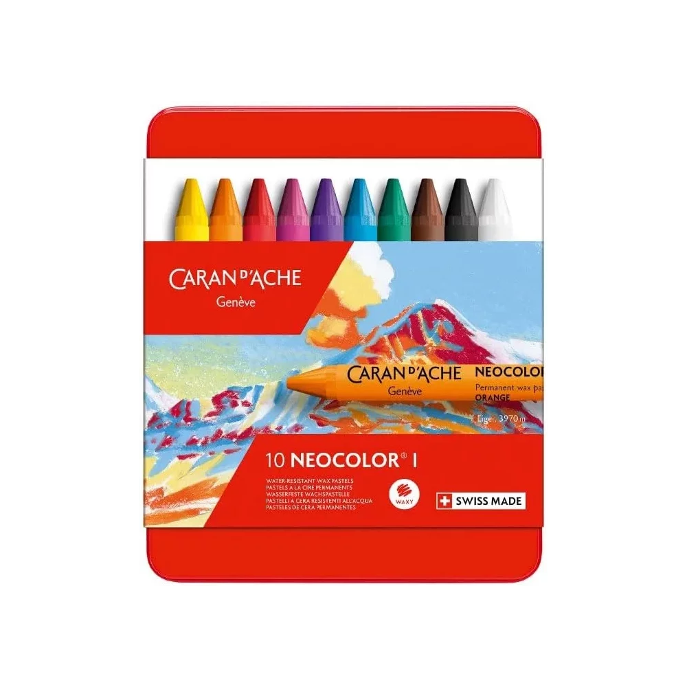 CAJA CERAS NEOCOLOR I CARANDACHE 10 COLORES