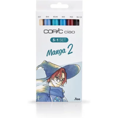 CAJA 5+1 ROTULADORES COPIC CIAO MANGA 2