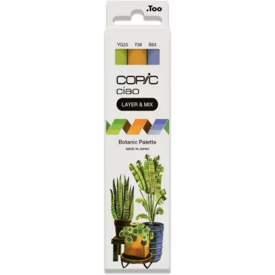 SET 3 ROTULADORES COPIC CIAO BOTANIC LAYER & MIX