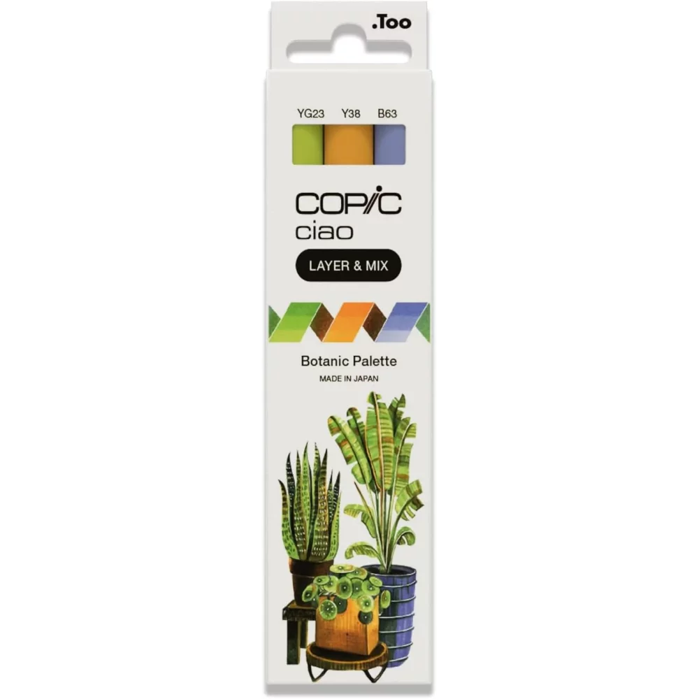 SET 3 ROTULADORES COPIC CIAO BOTANIC LAYER & MIX