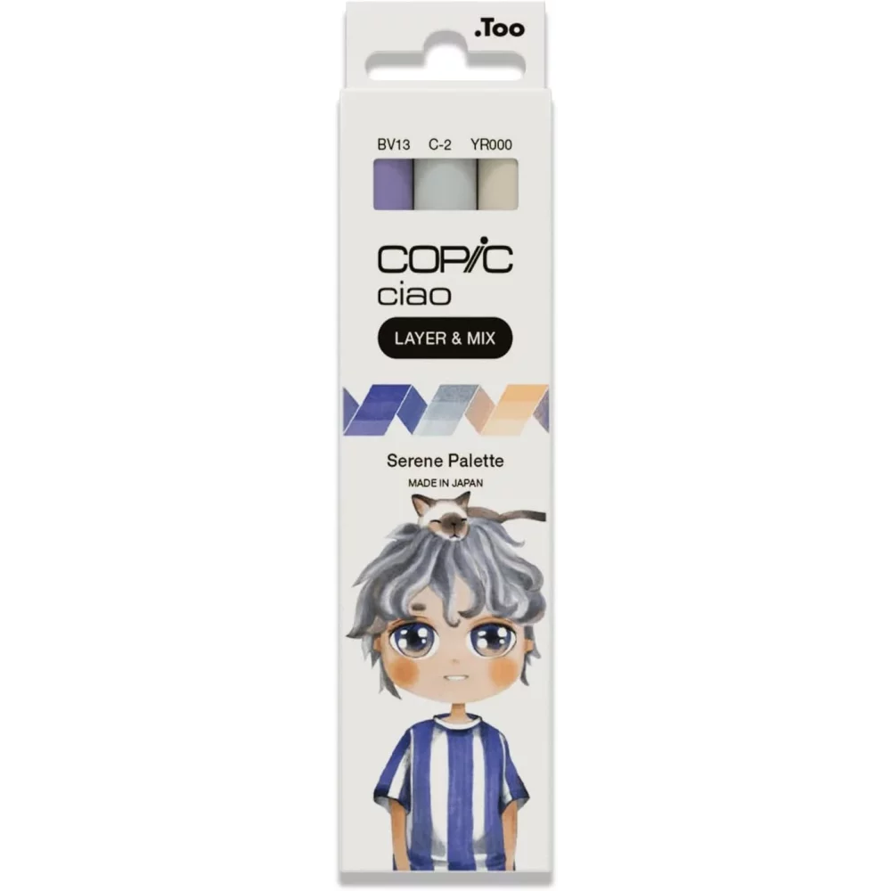 SET 3 ROTULADORES COPIC CIAO SERENE LAYER & MIX