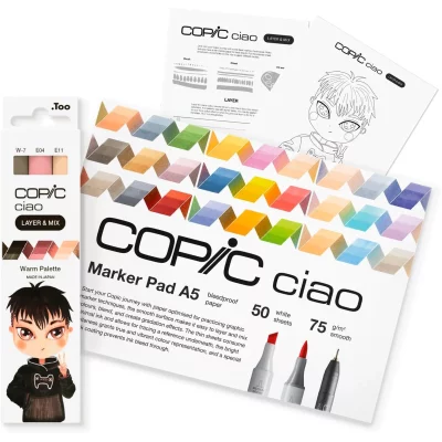 SET 3 ROTULADORES COPIC CIAO WARM LAYER & MIX