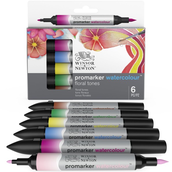 WN PROMARKER WATER SET 6 FLORAL