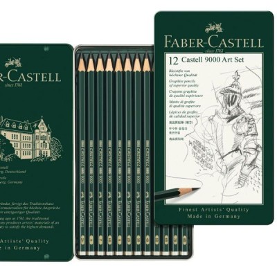 CAJA 12 LAPICEROS DE GRAFITO FABER CASTELL 8B-2H