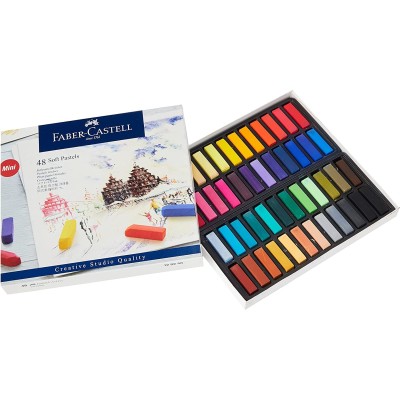 CAJA BARRAS DE PASTEL FABER CASTELL 48 MEDIAS