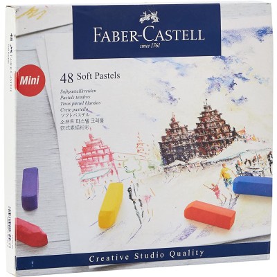 CAJA BARRAS DE PASTEL FABER CASTELL 48 MEDIAS