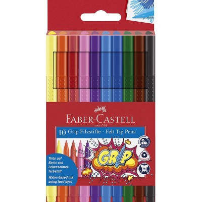 ROTULADORES FABER GRIP 10 COLORES