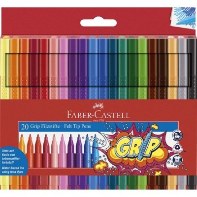 ROTULADORES FABER GRIP 20 COLORES