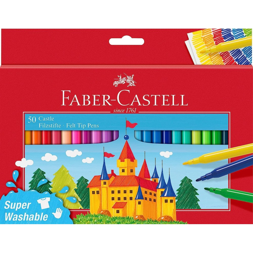 50 ROTULADORES FABER CASTELL FINOS