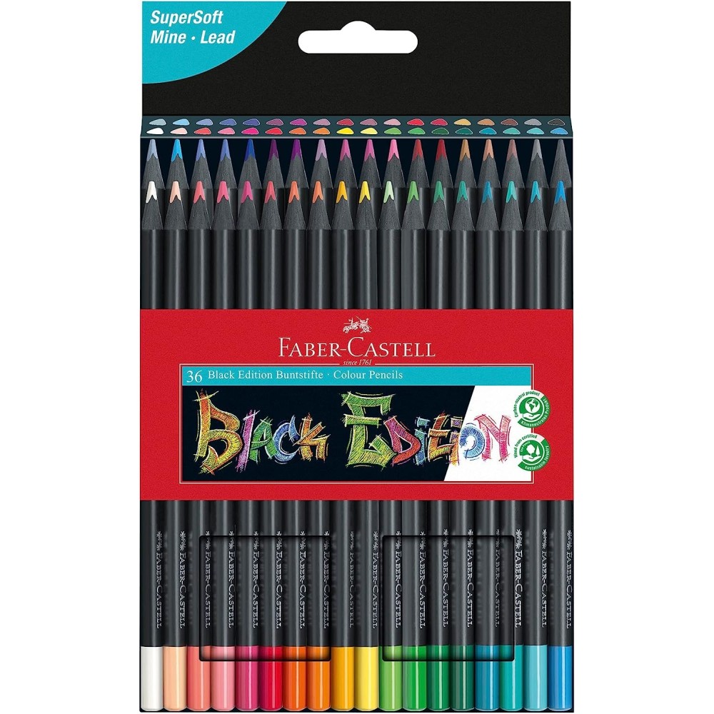 36 LAPICEROS BLACK EDITION FABER CASTELL