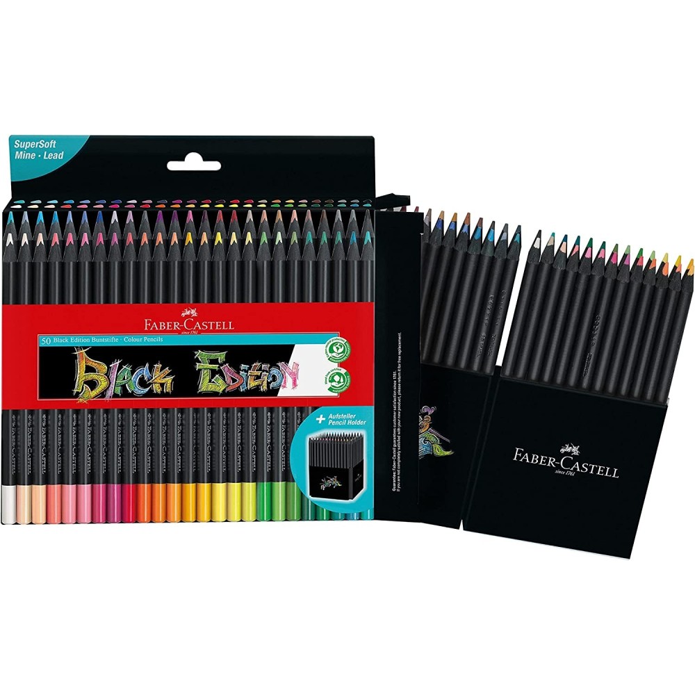 50 LAPICEROS BLACK EDITION FABER CASTELL