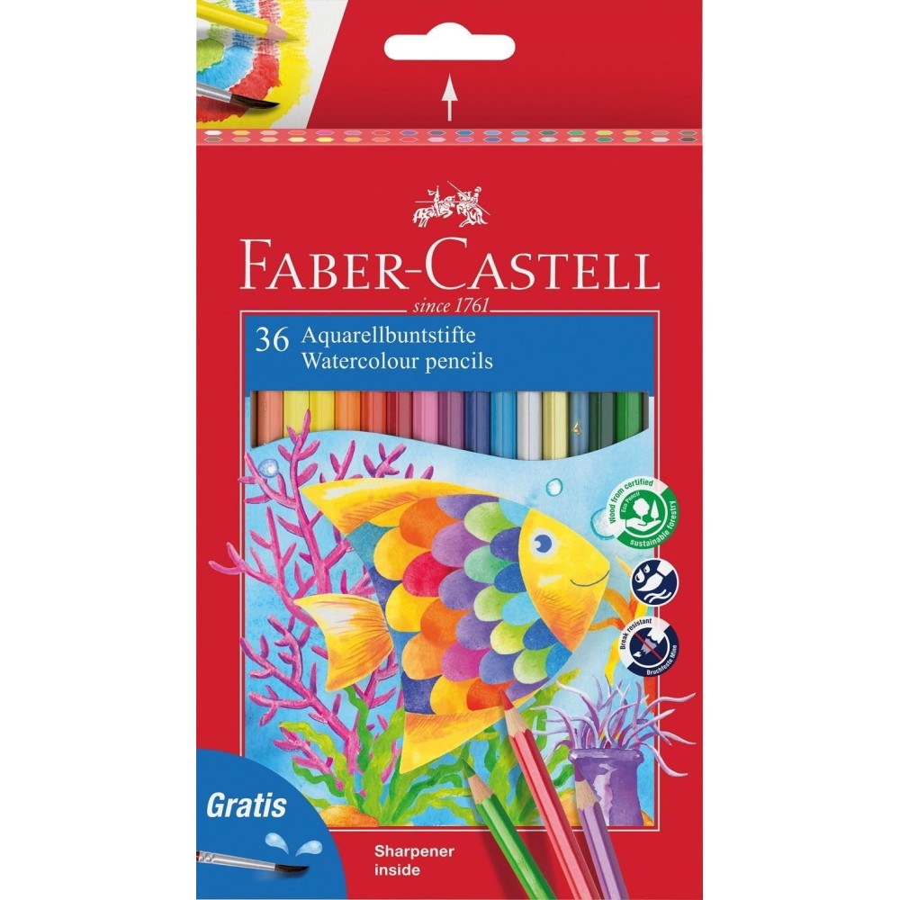 36 LAPICEROS ACUARELABLES FABER CASTELL