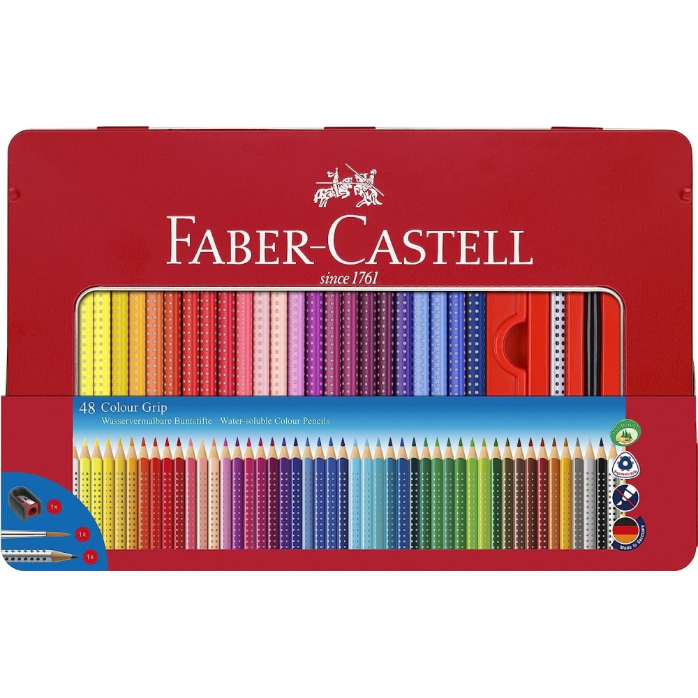 48 LAPICEROS GRIP FABER CASTELL ACUARELABLES