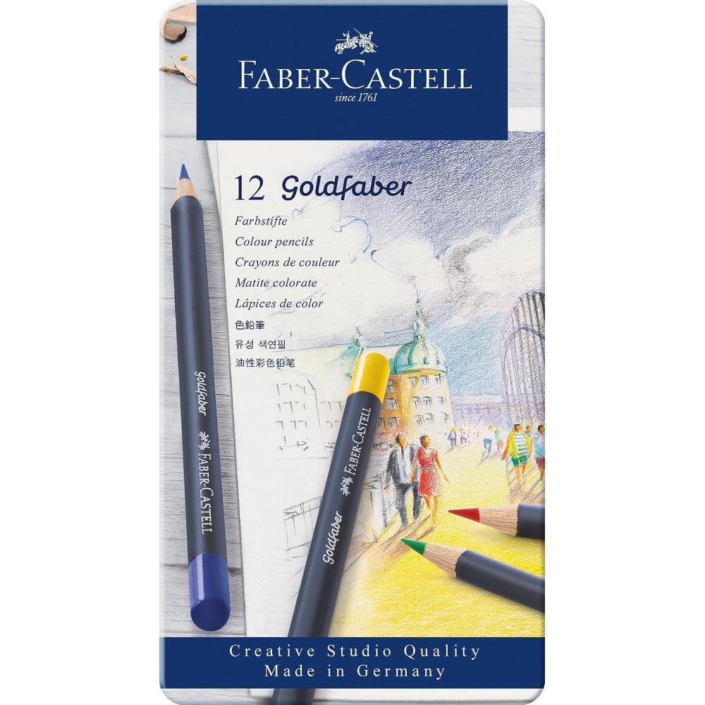 CAJA 12 LAPICEROS GOLD FABER FABER CASTELL