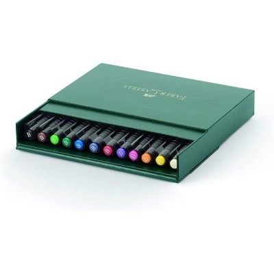 CAJA 12 ROTULADORES PITT FABER CASTELL