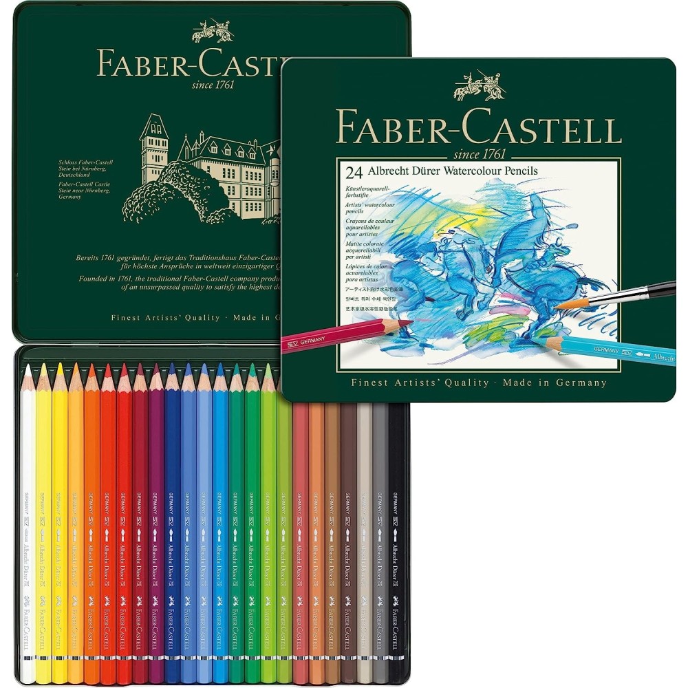 CAJA 24 LAPICEROS ACUARELABLES FABER CASTELL ALBERCHT DURER