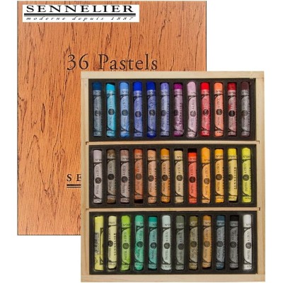 CAJA DE MADERA  PASTELES SENNELIER 36 BARRAS