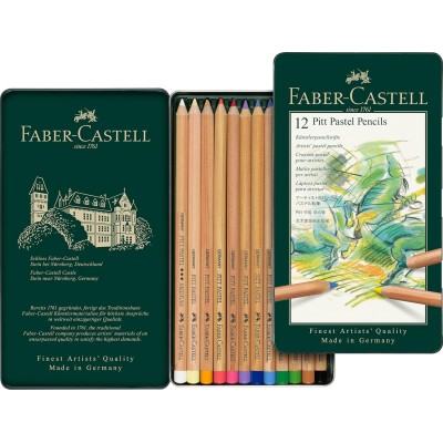 CAJA 12 LAPICEROS PASTEL FABER CASTELL