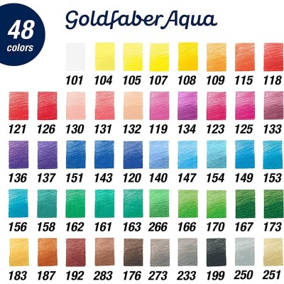 CAJA 48 LAPICEROS GOLDFABER AQUA